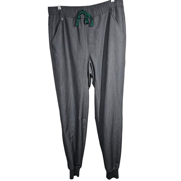 FIGS Tansen Jogger Scrub Pants MXXSW2004 Graphite Gray Green Ties Men's M - Picture 2 of 10